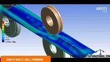 Multi Roll Forming _ Corrugated Forming process in Ansys