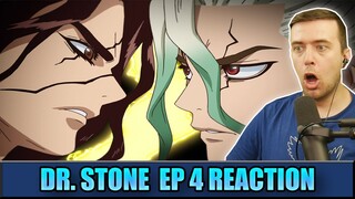 FIRE THE SMOKE SIGNAL | Dr. Stone Ep 4 Reaction