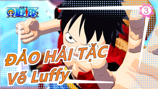 [ĐẢO HẢI TẶC] Vẽ Luffy với bút lông và màu nước_3