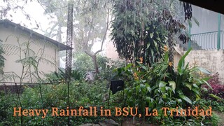 Heavy Rainfall in BSU, La Trinidad