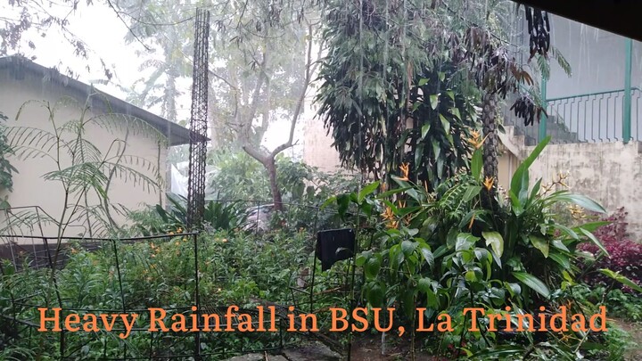 Heavy Rainfall in BSU, La Trinidad