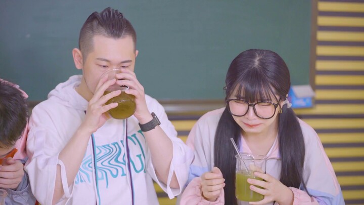 Mix the worst drinks on the market together! One sip and you'll cry for your mom.