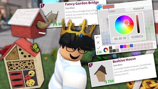 NEW BLOXBURG UPDATE... COLOR WHEEL, BIRDS, BUTTERFLIES, BRIDGES AND MORE!