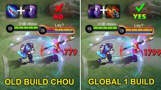 I FINALLY FOUND GLOBAL 1 BUILD CHOU (wtf damage)… - Mobile Legends