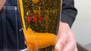 Why is there no foam in the beer he makes?