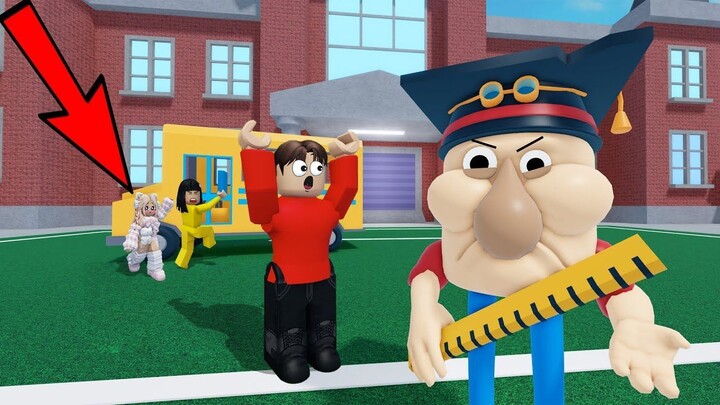 Yuta, Mio Dan Baby Celine Kabur Dari Sekolah Guru Aneh Berkepala Besar  ROBLOX