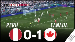 ⚽ Perú 0-1 Canadá 🏆COPA AMERICA 2024 | Highligths | Simulación y recreación de videojuego