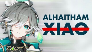 Alhaitham vs xiao rerun tentu saja Alhaitham lah-buat kalian yang bingung mau gacha siapa di ver 3.4