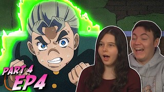Koichi's STAND??? Jojo's Bizarre Adventure Part 4 Ep 4 REACTION & REVIEW!!