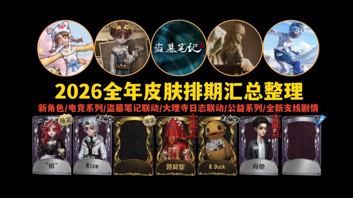 【Identity V】Rangkuman dan Penyusunan Jadwal Rilis Kostum Sepanjang Tahun 2026