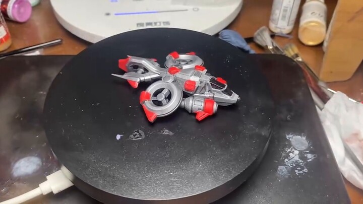 StarCraft 2 Terran spaceship model, from modeling to painting