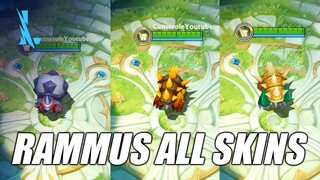 Wild Rift - Rammus All Skins Preview