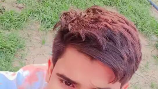 `Desi Boy New Hairstyle in Khet 😎 Village Attitude