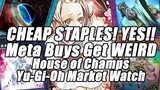 CHEAP STAPLES FINALLY! Meta Buyouts Get WEIRD!? House of Champs Yu-Gi-Oh Market Watch