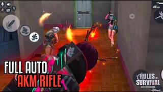 FULL AUTO AKM WITH QUACKY | RULES OF SURVIVAL