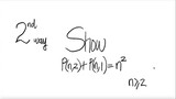 2nd/2ways: count perm Show  P(n,2)+P(n,1)=n^2