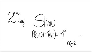 2nd/2ways: count perm Show  P(n,2)+P(n,1)=n^2