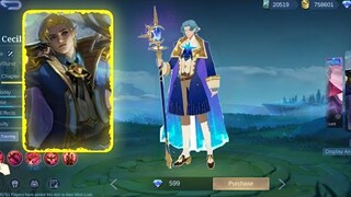 New Upcoming Cecilion Stargazer Skin || Cecilion New Skin Mobile Legends || MLBB