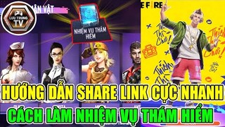 [Free Fire] Hướng Dẫn Làm Sự Kiện Share Link Nhận Trang Phục Thích Thì Chơi Cực Nhanh | Lưu Trung TV