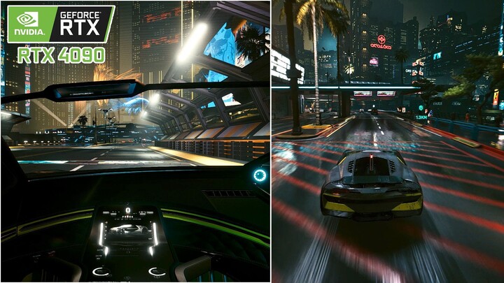 Switch Driving Around Night City | Realistic Graphics Ray Tracing FULL HDR 60FPS | Cyberpunk 2077