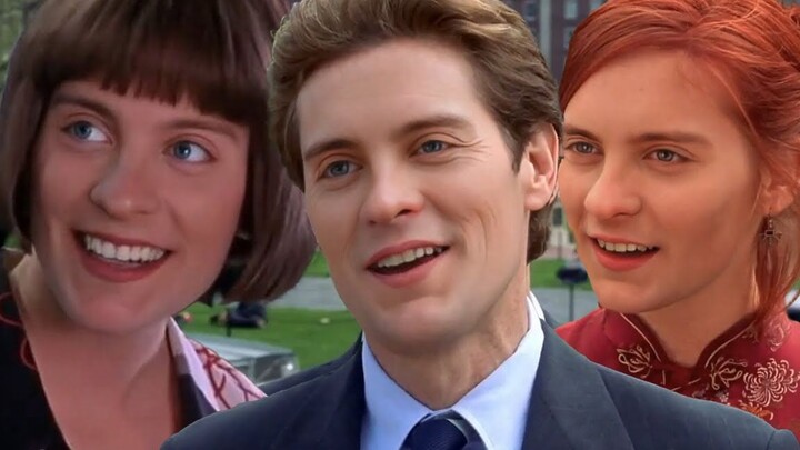 إنه فيلم "سبايدرمان 1"، لكن جميع الشخصيات تؤديها شخصية واحدة، توبى ماجواير...