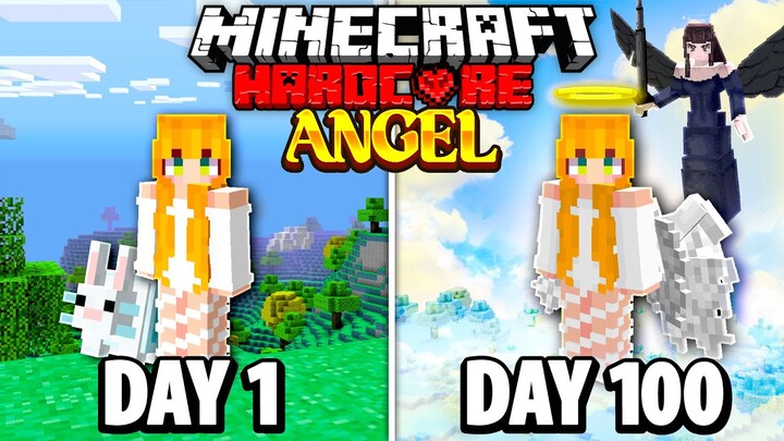 I Survived 100 Days as an ANGEL in Hardcore Minecraft!