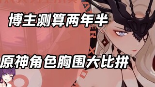 Kompetisi ukuran dada Genshin Impact? Blogger menghitung selama dua setengah tahun dan mendapatkan d