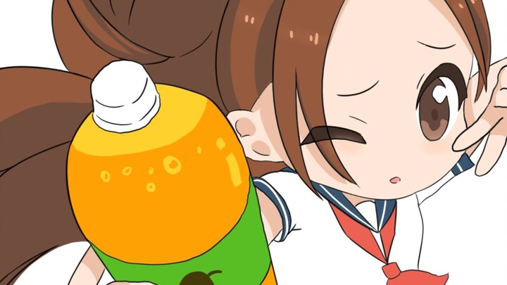 Takagi-san's orange juice can't be sprayed out [Takagi-san who is good at shaking orange juice]