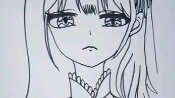 gambar sketsa anime