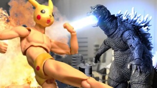 The most popular Lego stop-motion animation: Pikachu vs. Godzilla!