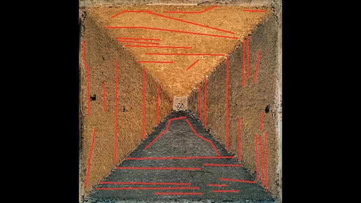 Ingeniería faraónica: Descubro caminos de construcción por los colores de las piedras.