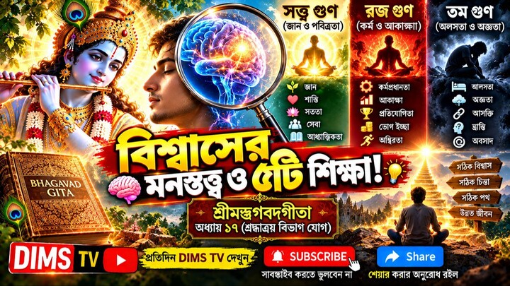 গীতার ১৭ অধ্যায় শ্রদ্ধাত্রয় বিভাগ যোগ | Shraddhatraya Vibhaga Yoga Bhagavad Gita Chapter 17