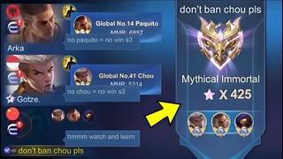 MY TEAM PICK MY HEROES AND THIS HAPPENED... (they thought i only use paquito and chou)