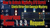 Mysterious Space 1 2 3 Request to Unlock Gleful brier doh gwangju Mystery Scroll Incomparable Master