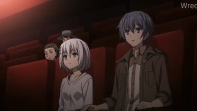 shot on iPhone meme but it's anime