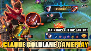 CLAUDE GOLDLANE GAMEPLAY PAKAI BUILD LAMA? MAIN RAPI DAN TETAP SANTUY!! CLAUDE MOBILE LEGENDS