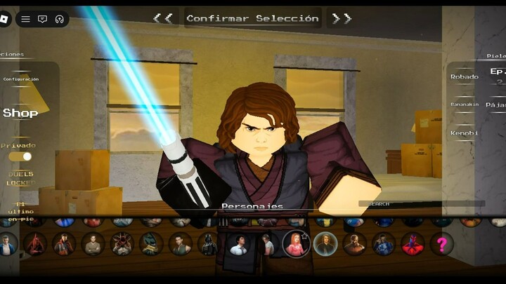TODOS LOS PERSONAJES EN UN JUEGO DE ROBLOX !!!!!!!