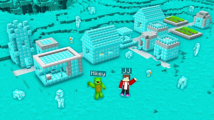 Mikey and JJ Found a DIAMOND VILLAGE in Minecraft (Maizen)