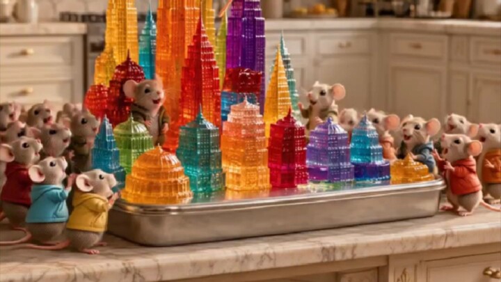Tiny Mice Discover a Giant Jelly City! 🐭🍮