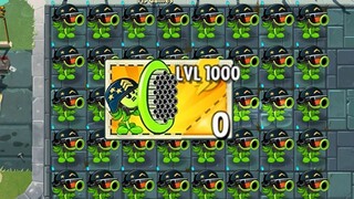 PvZ 2挑战 - 40个等级100的植物强化对决拥有500万血量的Duckytube僵尸 - 谁将获胜？