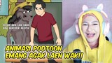 Reaction Animasi PODTOON nunggu bis