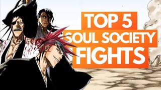 Ranking the TOP 5 BEST Soul Society Arc Fights | Bleach Ranking