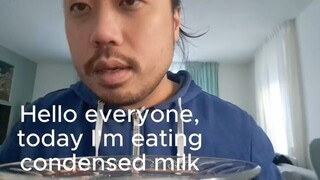 CHINESE ASMR - PLATE LICKING CONDENSED MILK [ENG SUBTITLES]