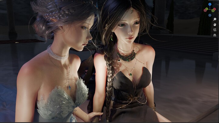 【blender】ฉันทำงานหนักเป็นเวลาหนึ่งเดือนเพื่อทำซ้ำภาพวาดของ wlop ฉันคิดว่าเขาไม่ได้ทำสิ่งนี้ ฉันเลยทำ