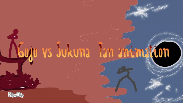 Gojo vs Sukuna 🔴🔵 stick figure animation (Not Canon)