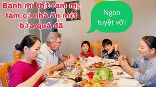 MẸ LÀM BÁNH MÌ THỊT RAM KÈM ĐỒ CHUA ÔXÃ CÁC CON THÍCH QUÁ/CUỘC SỐNG PHÁP/MÓN NGON MỖI NGÀY