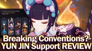 High 4★ Value? C0 YUN JIN REVIEW: Support Build, Damage Buff, Team Comp, and Gameplay Analysis