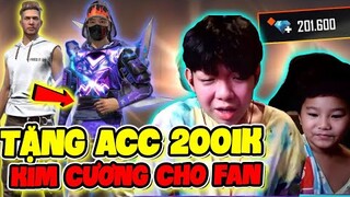[FreeFire] LBG Chơi Lớn Chi 200.000 Kim Cương Biến Acc Cùi Thành Acc Pro Vip Tặng Fan