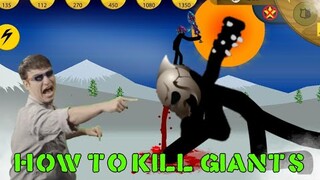 Giant slayer 😂 (TUTORIAL) | Stick War legacy