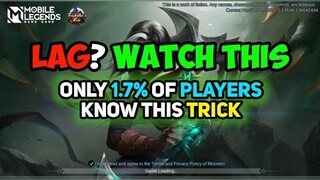 Lag? Click This to Fix Lag on Mobile Legends | MLBB Fix Lag - LATEST